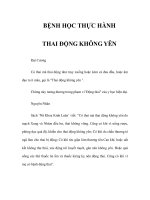 BỆNH HỌC THỰC HÀNH - THAI ĐỘNG KHÔNG YÊN pot
