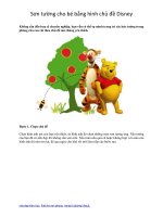 Sơn tường cho bé bằng hình chủ đề Disney doc