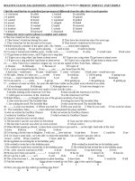 Bài tập ôn thi lớp 10 English