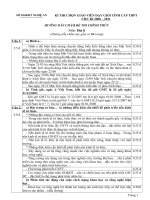 Đáp thi GVG THPT Địa