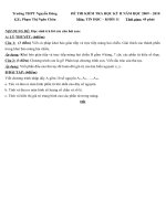 Đề thi HKII - Tin học Khối 11  (buổi chiều)