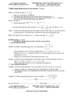 Đề thi thử lần hai và đáp án(hot)