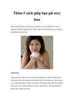 Thêm 5 cách giúp bạn gái sexy hơn ppt