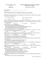 Đề và đáp án thi thử lần 3-2010-thptchuyên Hà tĩnh