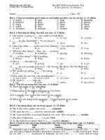 ĐỀ THAM KHẢO HỌC KÌ 2 - LẦN 12 LỚP 6 - 2009 - 2010