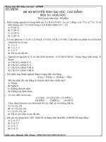 DE TRAC NGHIEM HOA HOC 2010