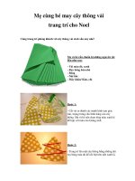 Mẹ cùng bé may cây thông vải trang trí cho Noel pptx