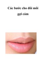 Các bước cho đôi môi gợi cảm ppt
