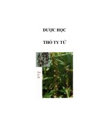 DƯỢC HỌC - THỎ TY TỬ potx