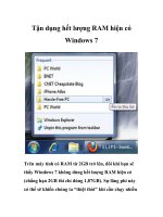 Tận dụng hết lượng RAM hiện có Windows 7 docx