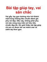 Bài tập giúp tay, vai săn chắc docx