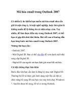 Mã hóa email trong Outlook 2007 docx