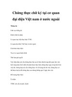 Chứng thực chữ ký tại cơ quan đại diện Việt nam ở nước ngoài potx