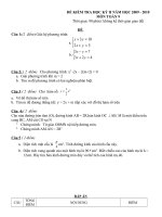 Đề học kỳ 2 toán 9