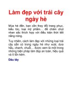 Làm đẹp với trái cây ngày hè ppsx