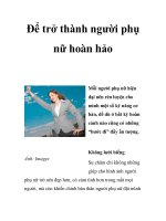 Để trở thành người phụ nữ hoàn hảo potx