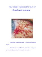 PHÁC ĐỒ ĐIỀU TRỊ HỘI CHỨNG THẬN HƯ TIÊN PHÁT KHÁNG STEROID doc