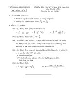 De + Dap an KTHK II Toan 6 08-09