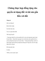 Chứng thực hợp đồng tặng cho quyền sử dụng đất và tài sản gắn liền với đất docx