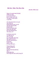 Bài thơ: Màu tím hoa sim - Nhà thơ: Hữu Loan ppt