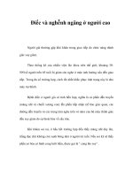 Điếc và nghễnh ngãng ở người cao tuổi pptx