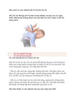 Hai cách sơ cứu nhanh khi trẻ bị hóc dị vật