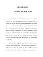 SÁCH LINH KHU - THIÊN 80: ĐẠI HOẶC LUẬN pptx