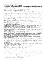 Những thuật ngữ ô tô thường gặp ppt