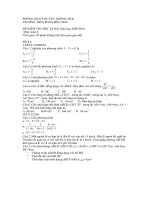 ĐỀ Thi môn toán học kì hai