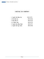 Tiểu luận thiết lập và thẩm định dự án đầu tư dự án cà phê gia đình