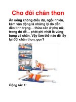 Cho đôi chân thon pptx