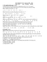 Đề thi HK II Toán Lop 7
