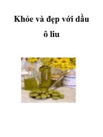 Khỏe và đẹp với dầu ô liu ppsx