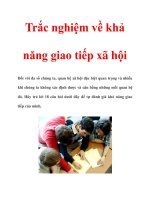Trắc nghiệm về khả năng giao tiếp xã hội pot