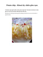 Potato chip - Khoai tây chiên giòn rụm pptx