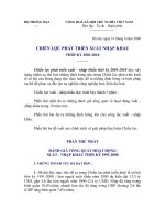 Chiến lược phát triển xuất-nhập khẩu thời kỳ 2001-2010