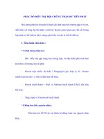 PHÁC ĐỒ ĐIỀU TRỊ HỘI CHỨNG THẬN HƯ TIÊN PHÁT doc