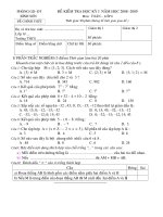 Đề, Ma trận, Đáp án HKII Toán 6