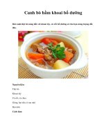 Canh bò hầm khoai bổ dưỡng ppsx