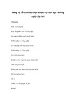 Đăng ký kết quả thực hiện nhiệm vụ khoa học và công nghệ cấp tỉnh pptx