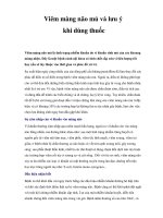 Viêm màng não mủ và lưu ý khi dùng thuốc potx