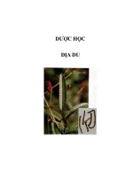 DƯỢC HỌC - ĐỊA DU ppt