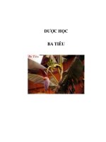 DƯỢC HỌC - BA TIÊU doc