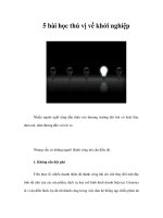 5 bài học thú vị về khởi nghiệp pdf