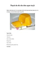 Thạch đu đủ sữa dừa ngon tuyệt ppsx