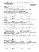 De thi thu TN co dap an va 6 ma de