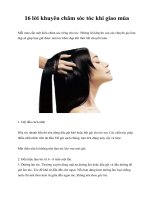 16 lời khuyên chăm sóc tóc khi giao mùa ppt