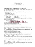 ĐỀ THI THỬ ĐH MÔN HÓA HỌC LẦN 5