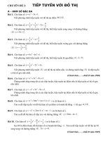 VẤN ĐÊ TIẾP TUYẾN ( XIN BÌNH LUẬN)