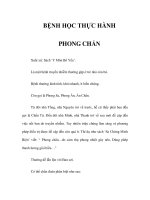 BỆNH HỌC THỰC HÀNH - PHONG CHẨN pptx
